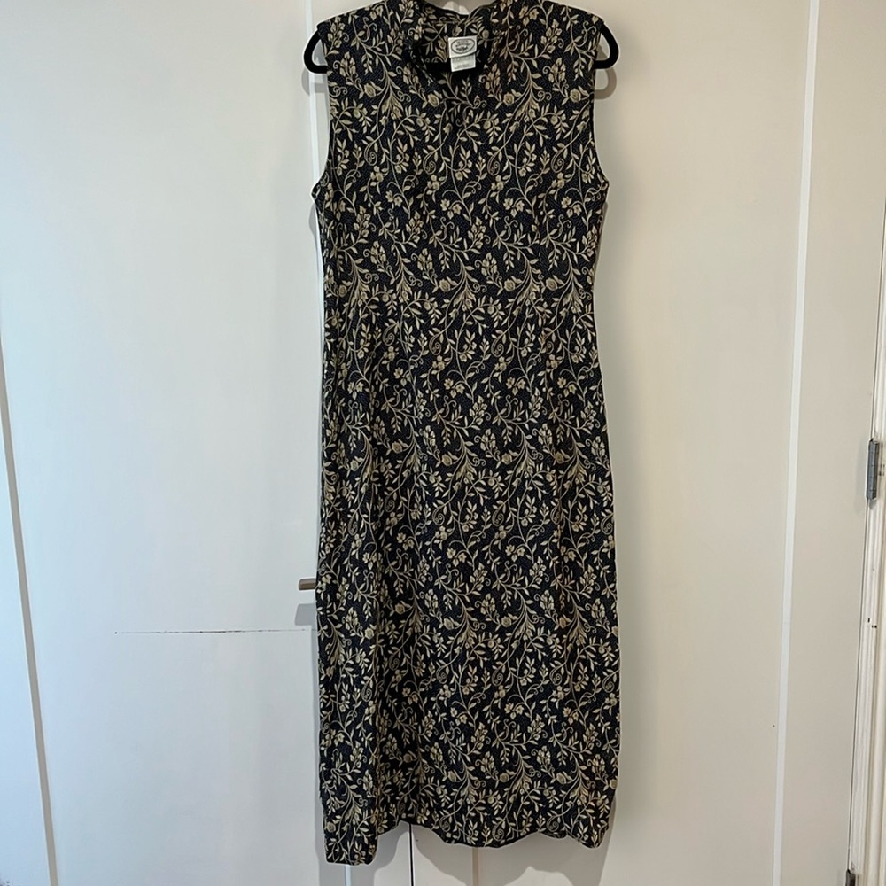 Laura Ashley Slim Navy Floral Dress